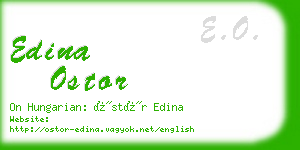 edina ostor business card